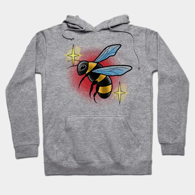 Colorfull bee Hoodie by Jahaziel Sandoval